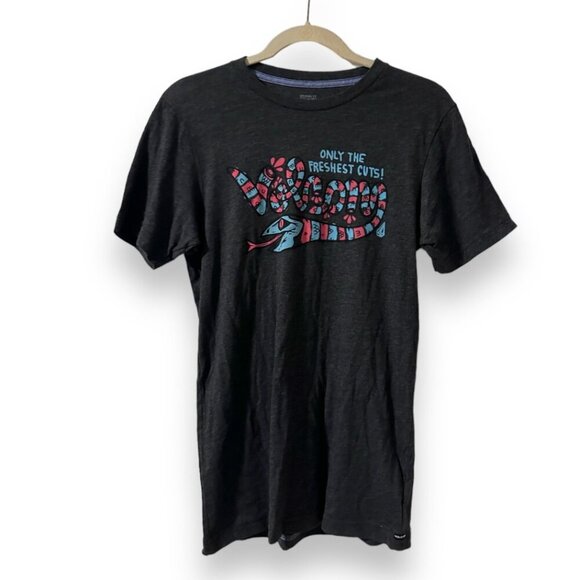 Volcom Michael Sieben Fresh Cuts Snake Gray Short Sleeve T-Shirt Men's Sz Small - Picture 2 of 16